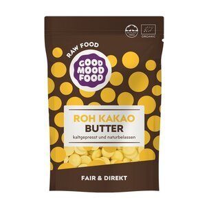 Good Mood Bio Kakao Butter 100 g Rohkostqualität zur Schokoladenherstellung & zur Hautpflege