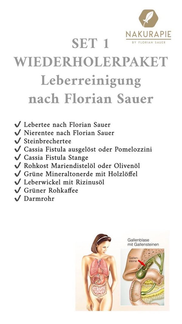 Leberreinigung Set 1 Wiederholerpaket - Leberfasten nach Florian Sauer
