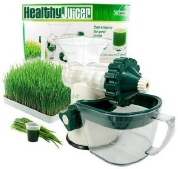 Saftpresse Healthy Juicer - Handpresse für grüne Blattgemüse und Kräuter - BPA frei Slowjuicer
