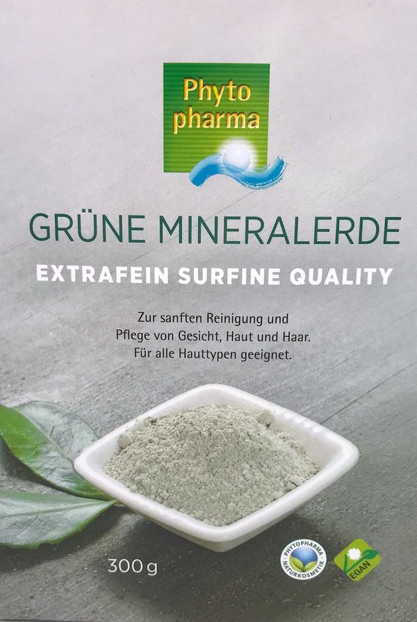 Phytopharma Grüne Mineralerde aus Sonnentrocknung - Tonerde 300 g - alternativ Argiletz Tonerde