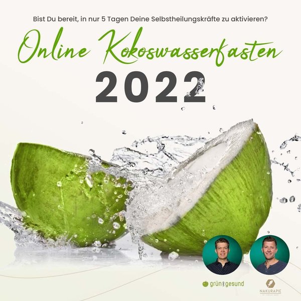 Online Kokoswasserfasten 2022 Energiefasten Detox-Equipment - OKF2022