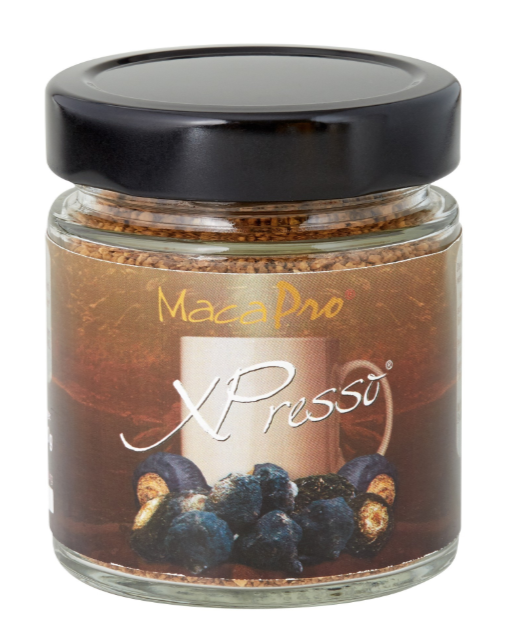 MacaPro Bio Xpresso Granulat 100 g - Alternative zum Kaffee oder Schwarztee / Kaffeersatz