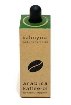 BalmYou reines Arabica Kaffee Öl - hautstraffende & anregend / 20 ml Flasche
