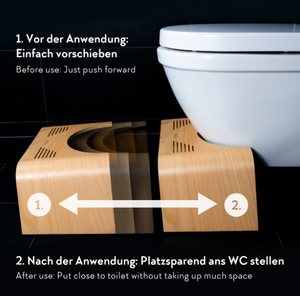 HOCA Holz Toilettenhocker Nakurapie Edition