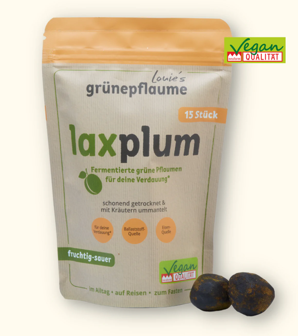 Laxplum fermentierte grüne Pflaume - Sanftes Darmpassage Ausleitungsprodukt - Darmreinigung