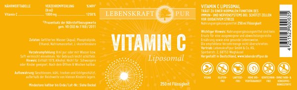 LebenkraftPur Vitamin C Liposomal 250ml