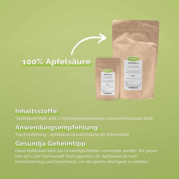 Apfelsäure von Herbathek  Leberreinigung / Leberfasten / Apfelersatz