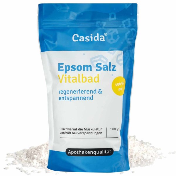 Epsom Salz Vitalbad mit Original Epsom Salz - Entspannungsbad zur Regeneration 1kg