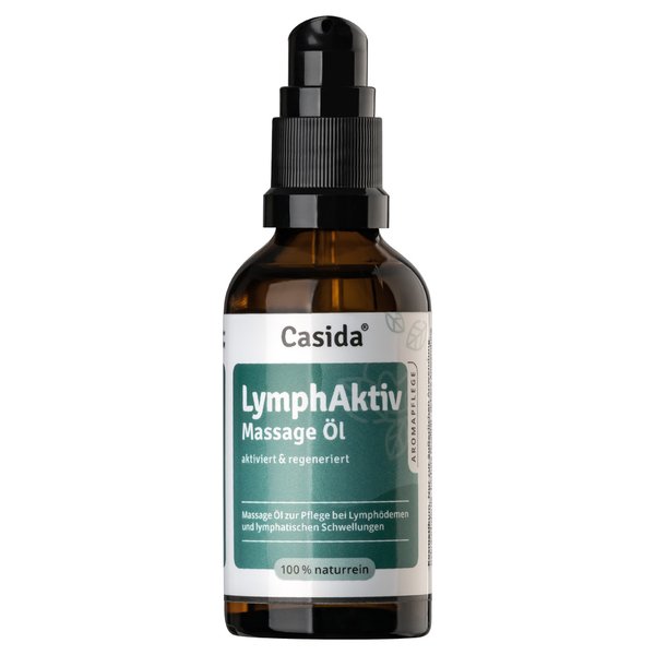 Lymph Aktiv Massage Öl von Casida - Anregendes Massage-Öl zur Unterstützung der Zirkulation 50ml