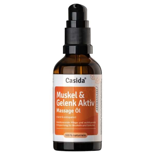 Muskel & Gelenk Aktiv Massage Öl von Casida - Aktivierendes Massage-Öl zur Vitalisierung 50ml