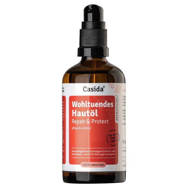 Hautöl Repair & Protect von Casida -Wohltuende Pflege und intensiver Schutz für alle Hauttypen 100ml