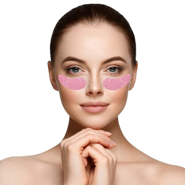  Augenmaske - Augenkonturmaske mit Rose - 5 Stück 