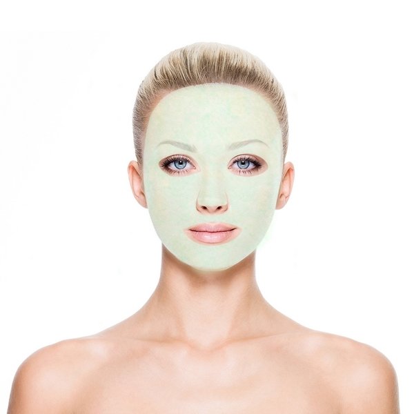 Gesichtsmaske - Aloe Vera  für eine strahlende Gesichtshaut - 1 Stück