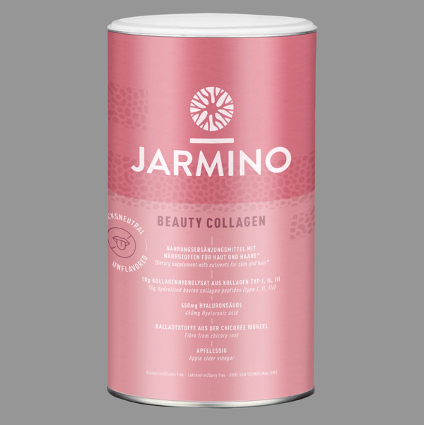 Collagen- Beauty Kollagenpulver - mit Kollagen und Hyaluron für Ihre Haut von Jarmino 450g Dose