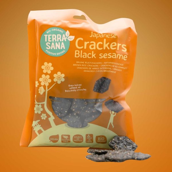 Cracker - Naturreiscracker mit schwarzem Sesam 60g von TerraSana