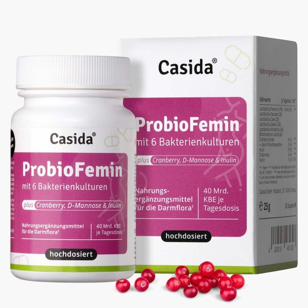 Probio Femin / für Frauen / Mit 6 Bakterienkulturen/ 30 Kapseln / Casida