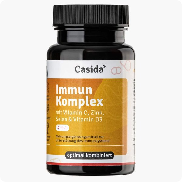 Immun Komplex / Vitamin C, Zink, Selen & Vitamin D3 / 60 Kapseln / Casida