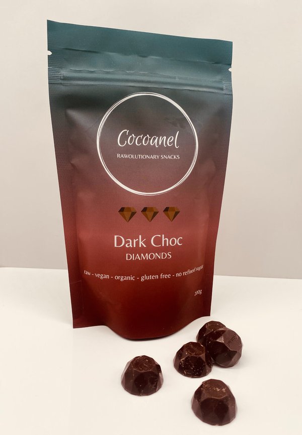 Dark Choc Diamonds / 200g / Cocoanel