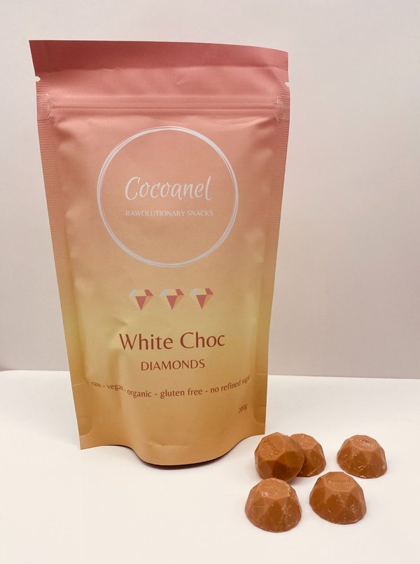 White Choc Diamonds / 200g / Cocoanel